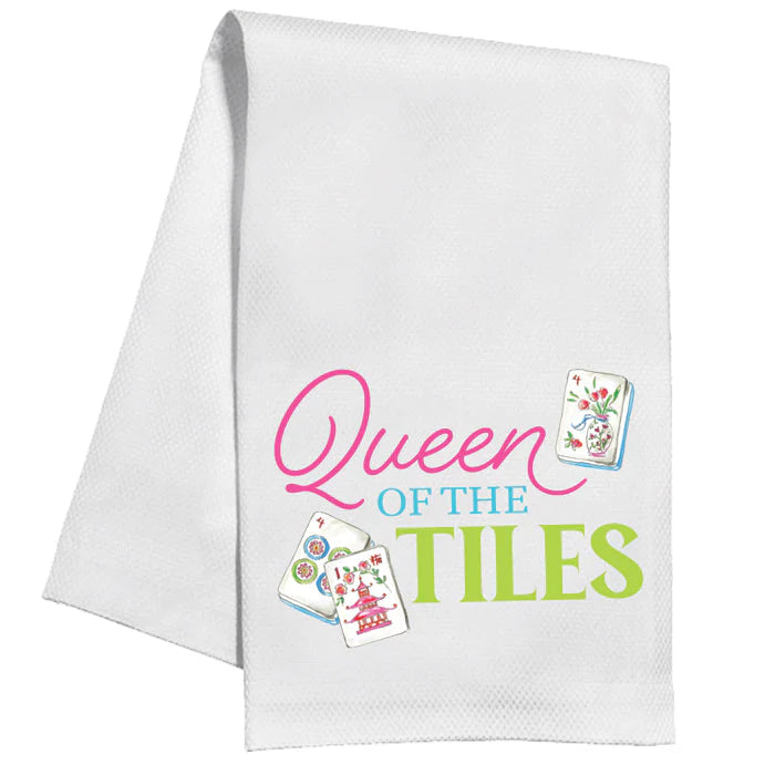Queen Of The Tiles Mahjong Towel