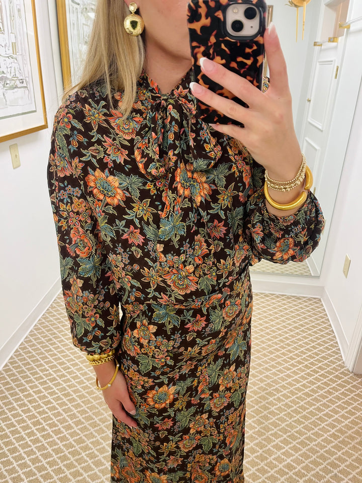 Brit Bow Top | Wallflower Brown