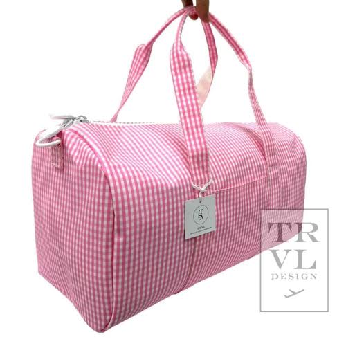Gingham Weekender Duffle Bag Charlotte's Inc