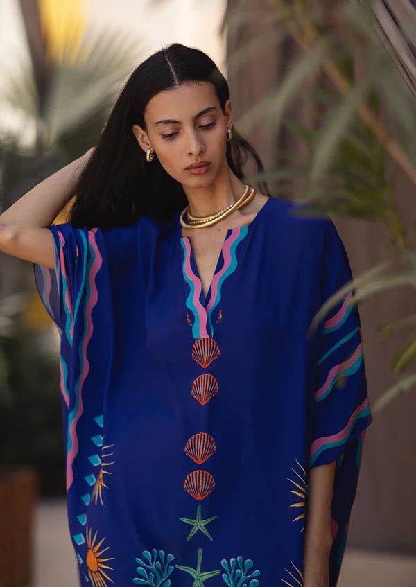 Vea Indigo Kaftan