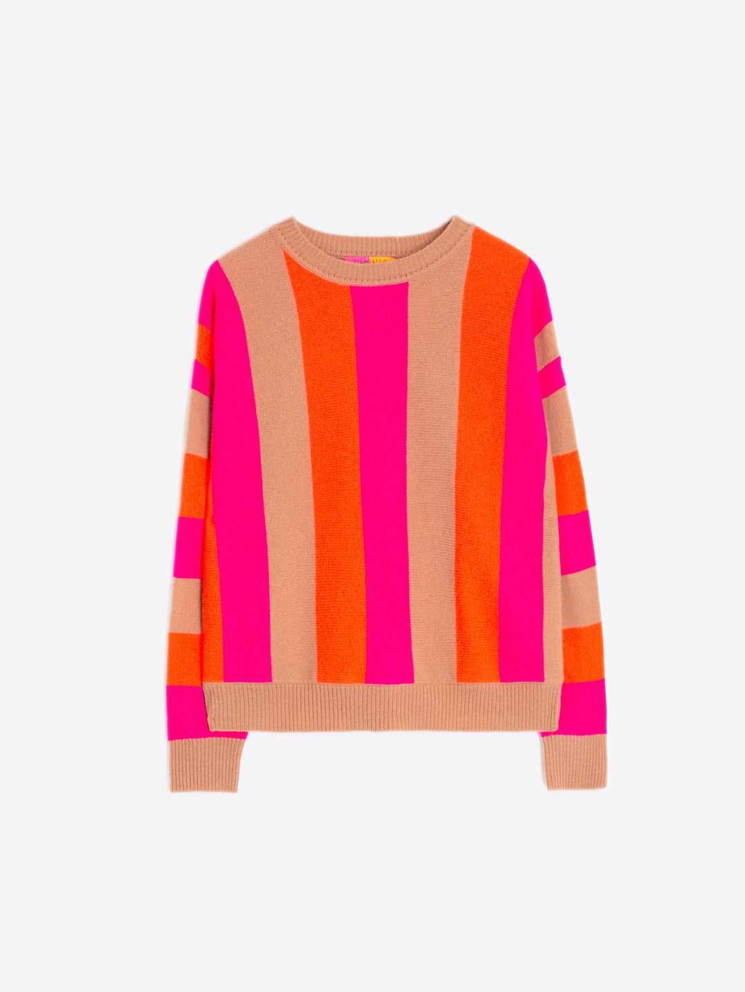 Knitwear Fabiola Vertical Stripes | Pink/Orange