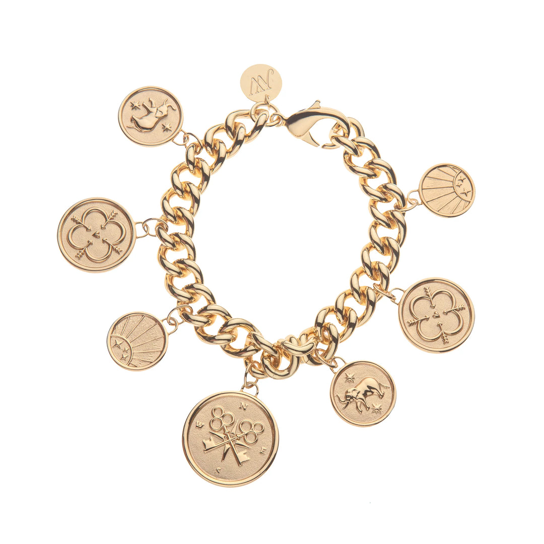 Jane Win LUCKY Lost Treasure Coin Bracelet