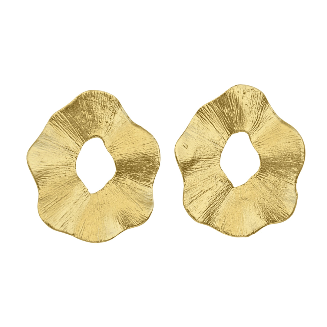 Gold Circle Earrings