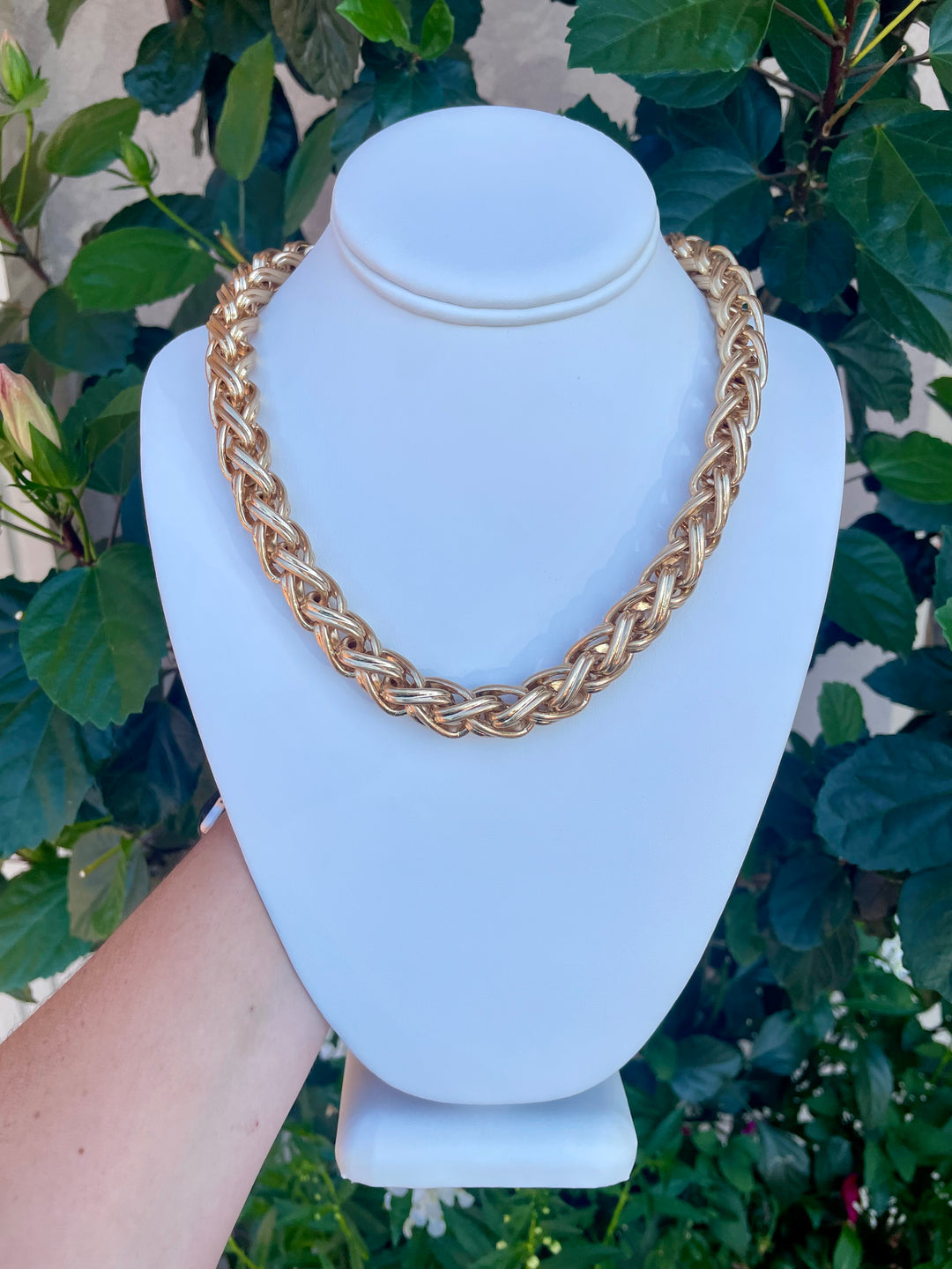 Braided Chunky Chain Necklace