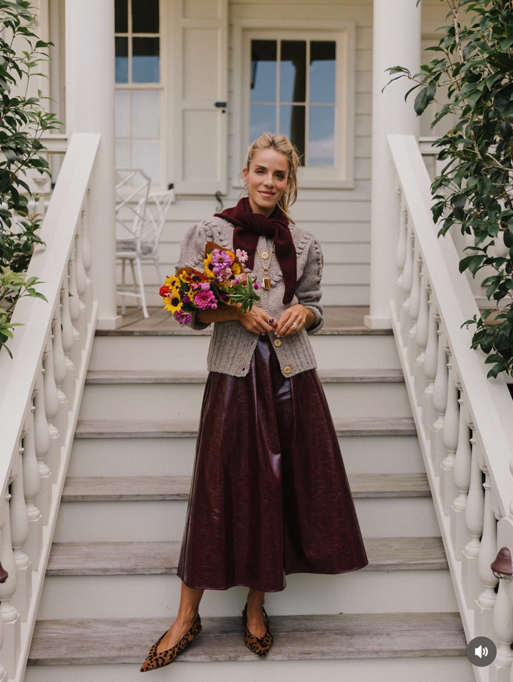 Atlyn Skirt | Oxblood