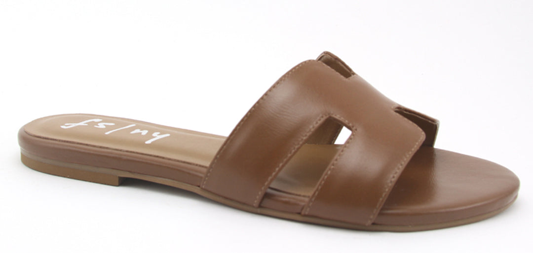 Alibi Leather Sandals | Cognac