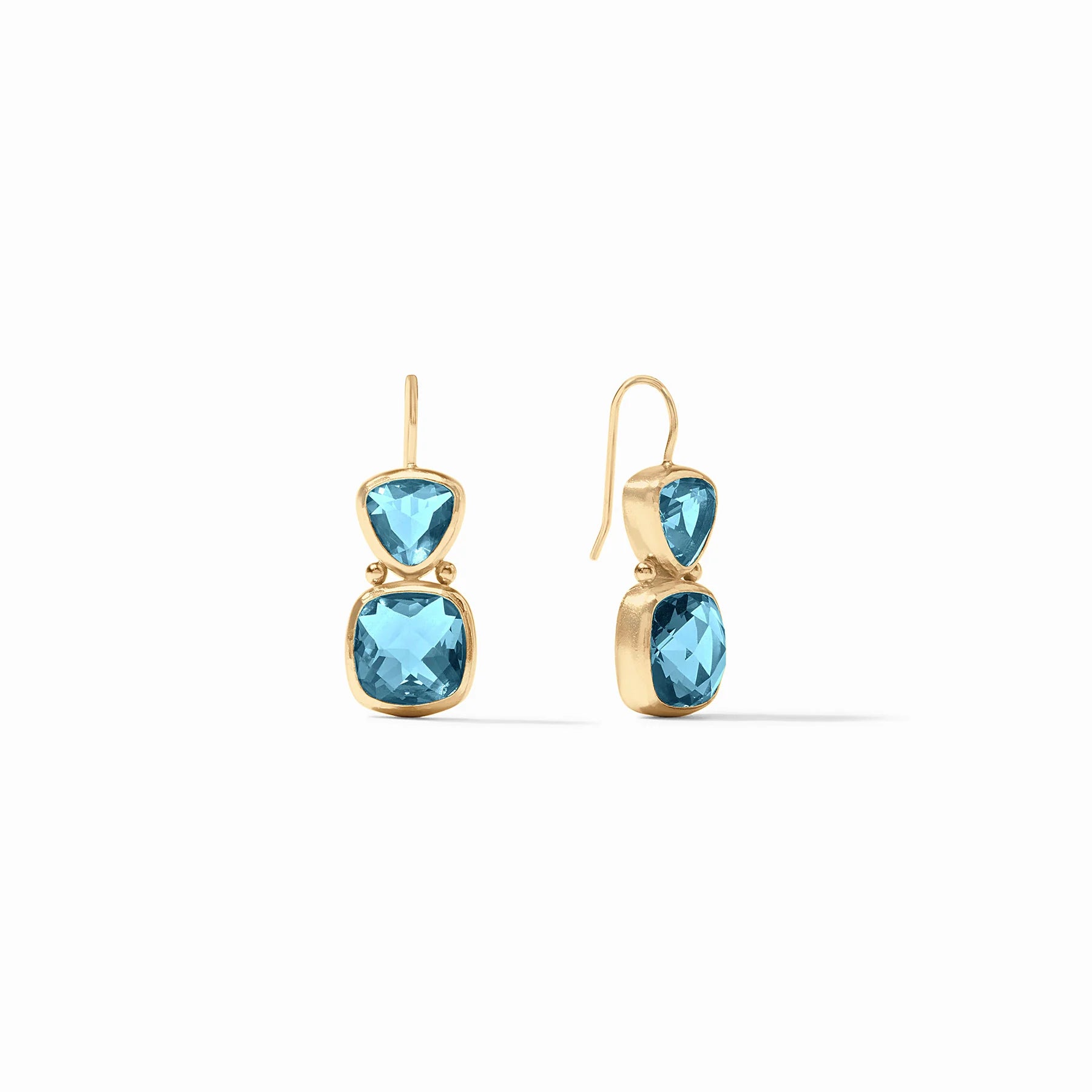 Aquitaine Earring Gold Clear Crystal main image 1