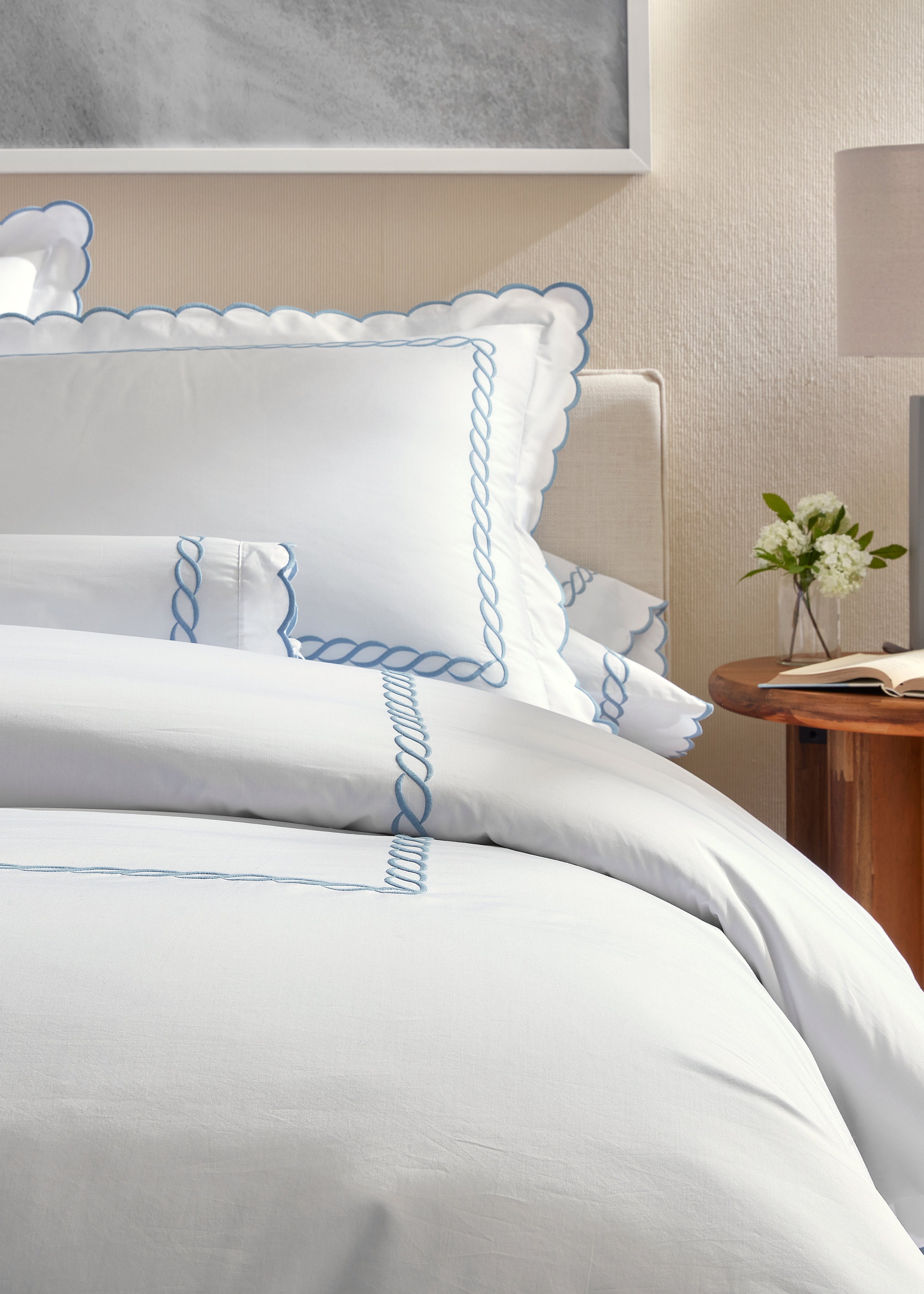 Classic Chain Scallop Duvet Cover