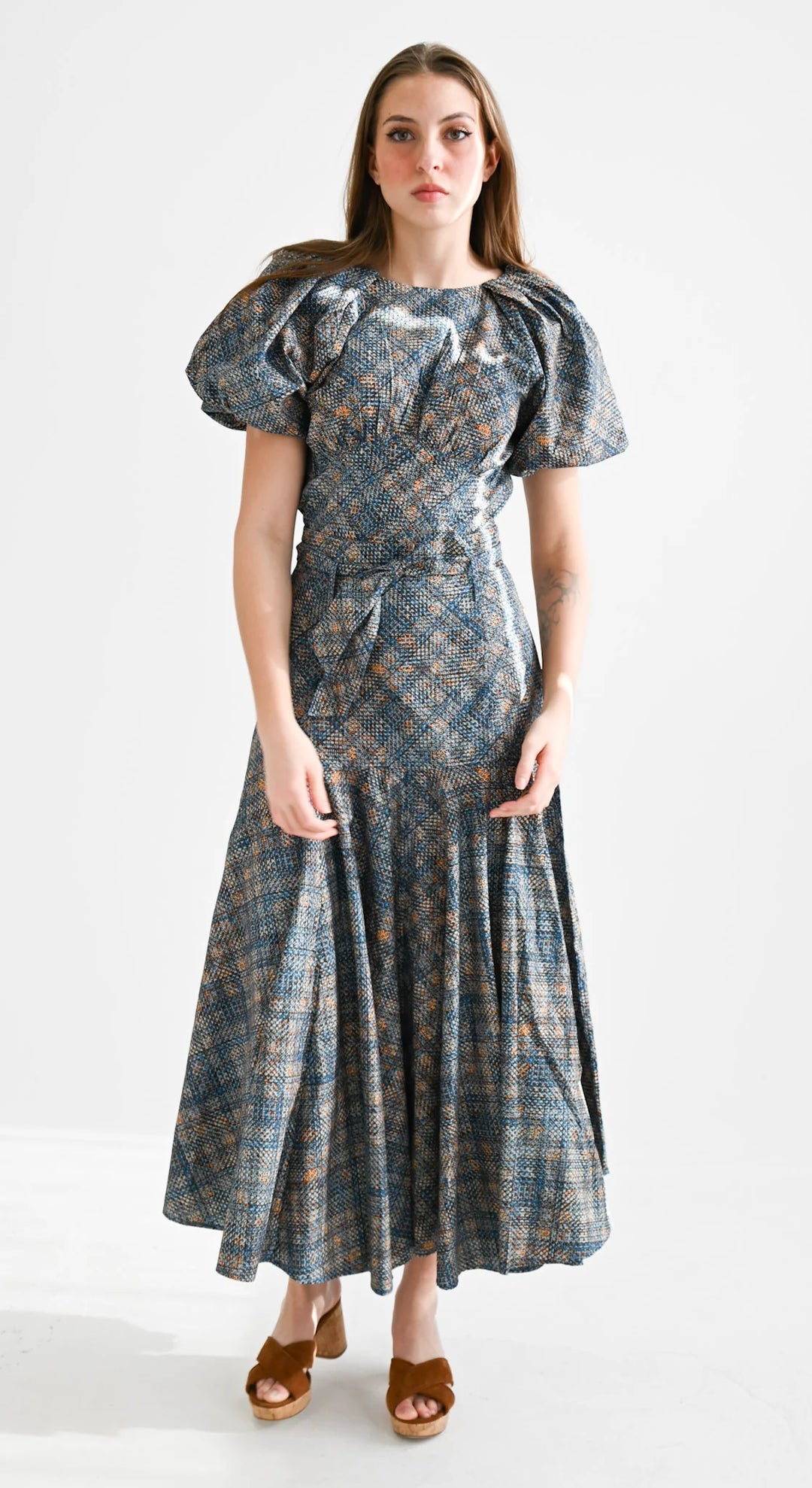 Inverted Prarie Maxi Skirt | Pixel Plaid