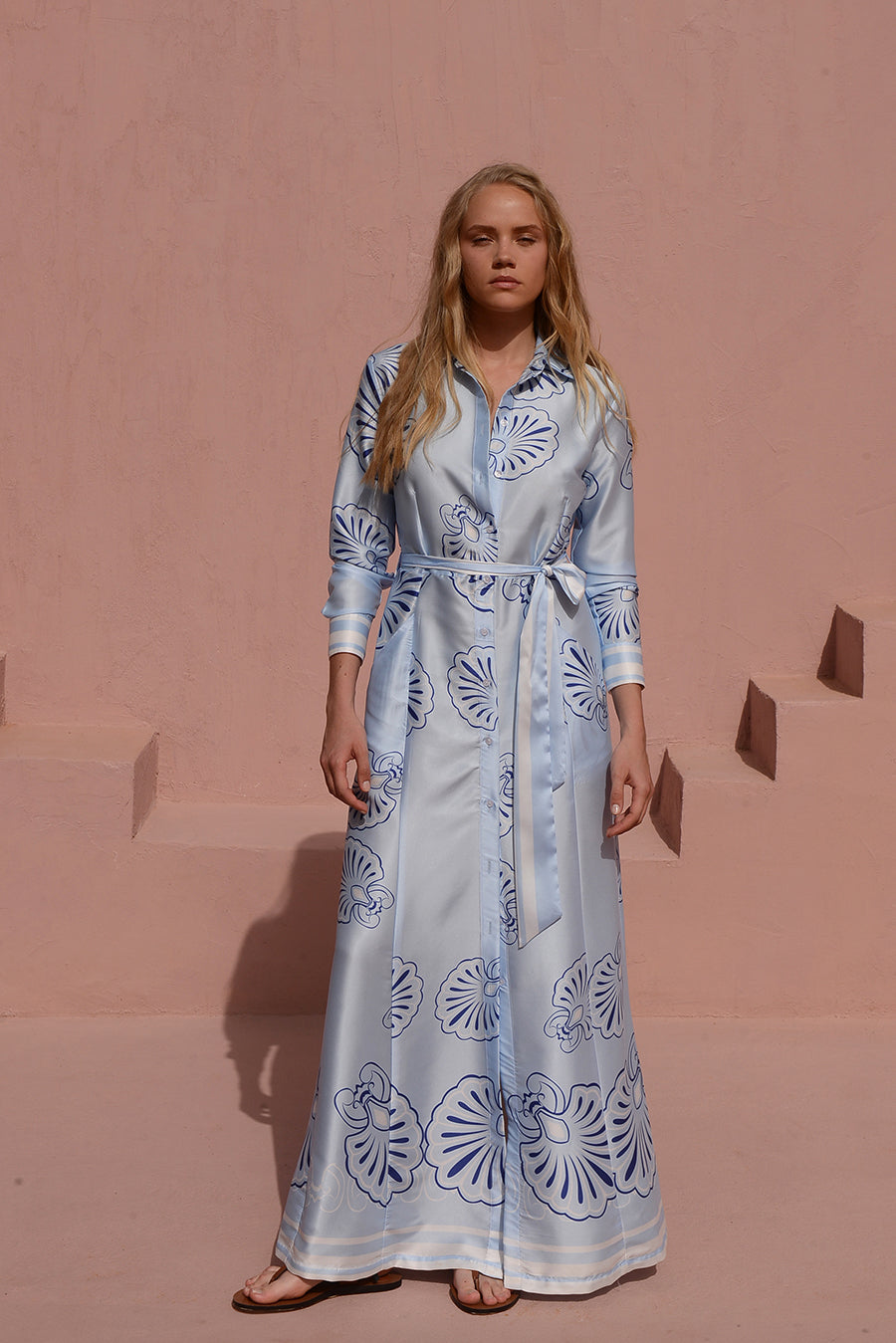 elegant blue maxi dress Baltic Born Womens Layla Tulle Maxi Dress | Light Blue Floral