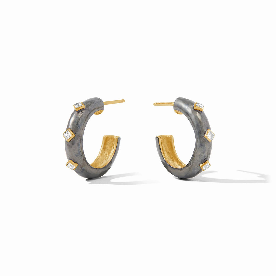 Noel Stone Hoop | Mixed Metal