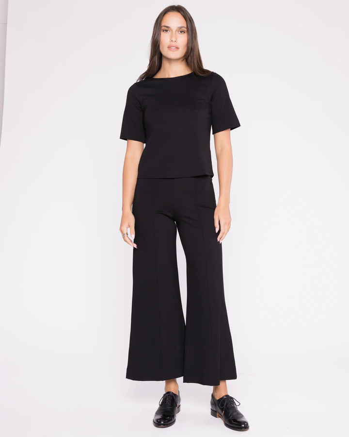 Ponte Knit Wide Leg Pant Cropped | + Colors