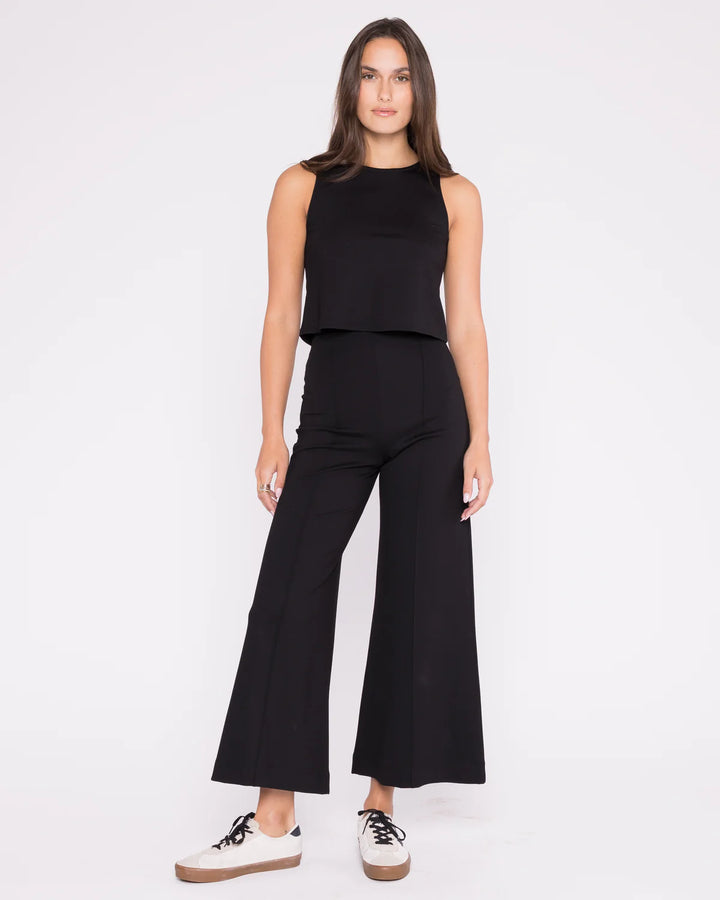 Ponte Knit Wide Leg Pant Cropped | + Colors