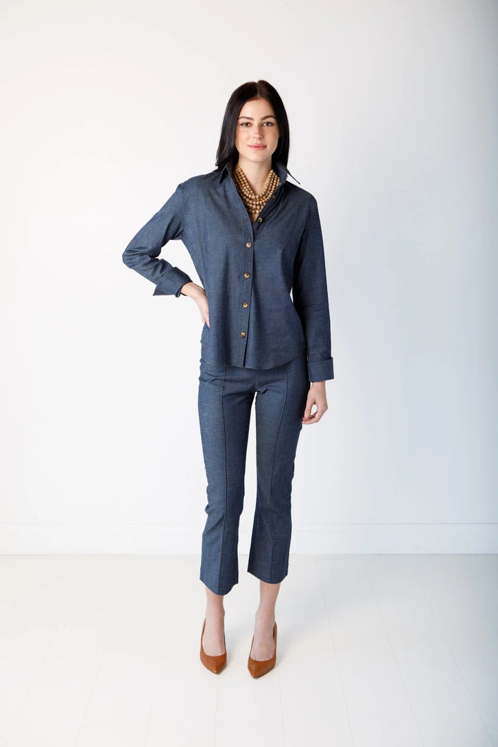 Liz Top | Stretch Denim