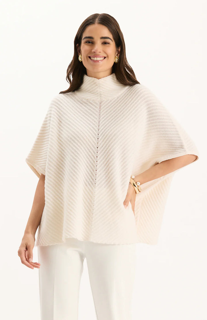 Lucia Cashmere Blend Capelet | Ivory