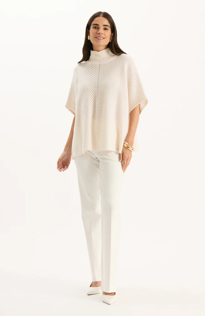 Lucia Cashmere Blend Capelet | Ivory