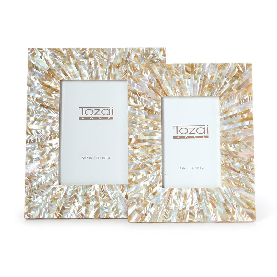 Starburst Natural Mother of Pearl Frames