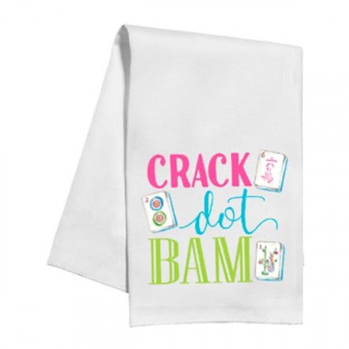 Crack Dot Bam Mahjong Tea Towel