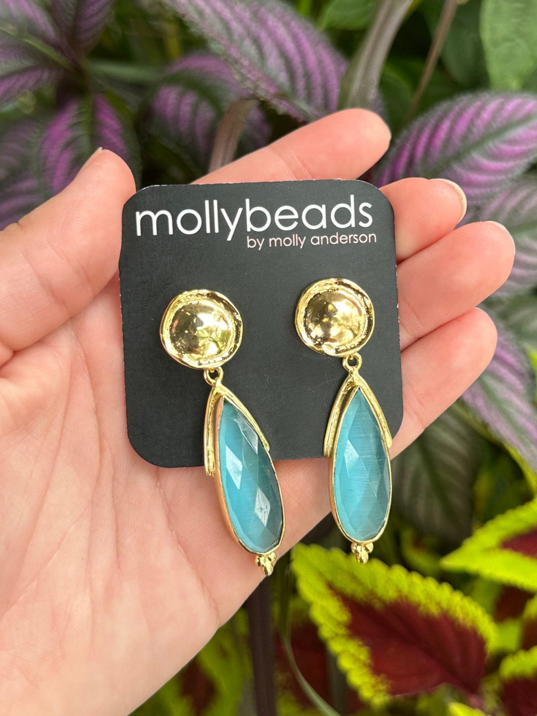 Aqua Drop Earrings