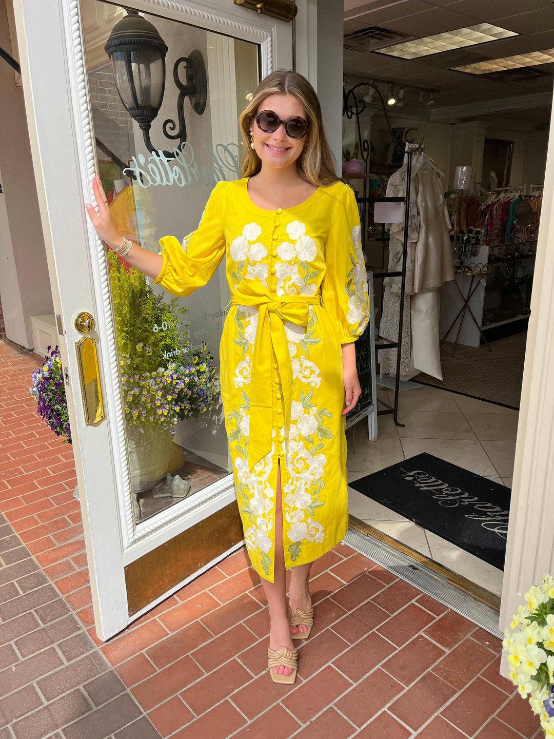 Suzanna Midi Dress | Sunburst