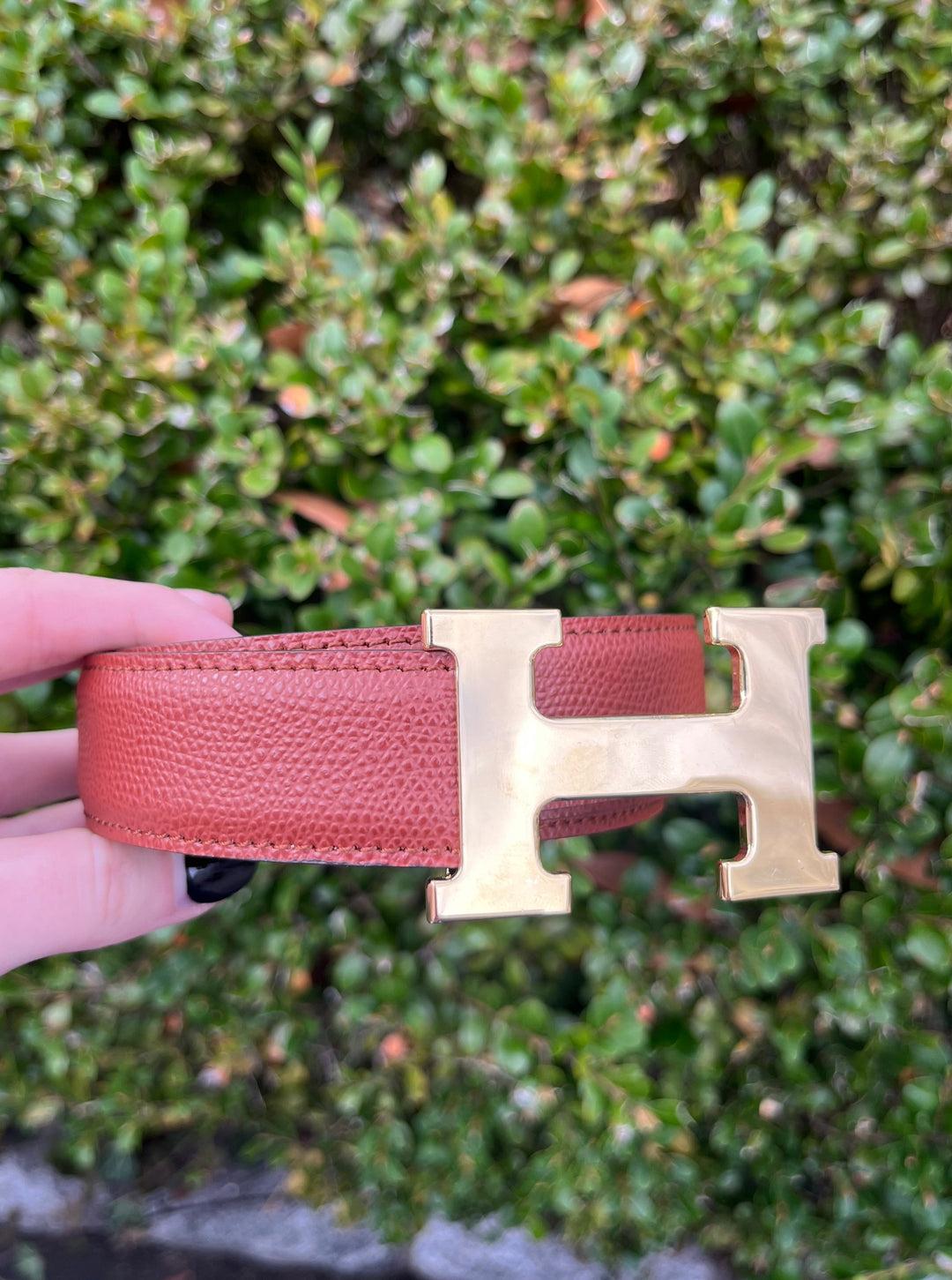 Brass Buckle/ Leather Belt