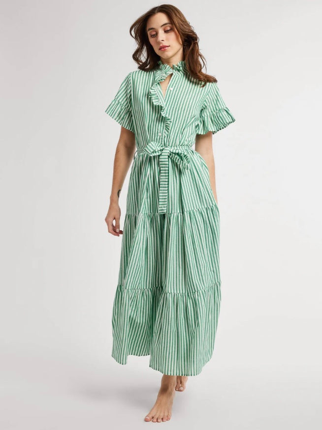 Mille Victoria Dress | Kelly Stripe