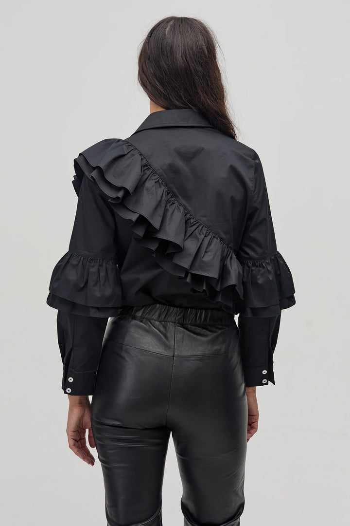 Mambo Poplin Shirt | Black