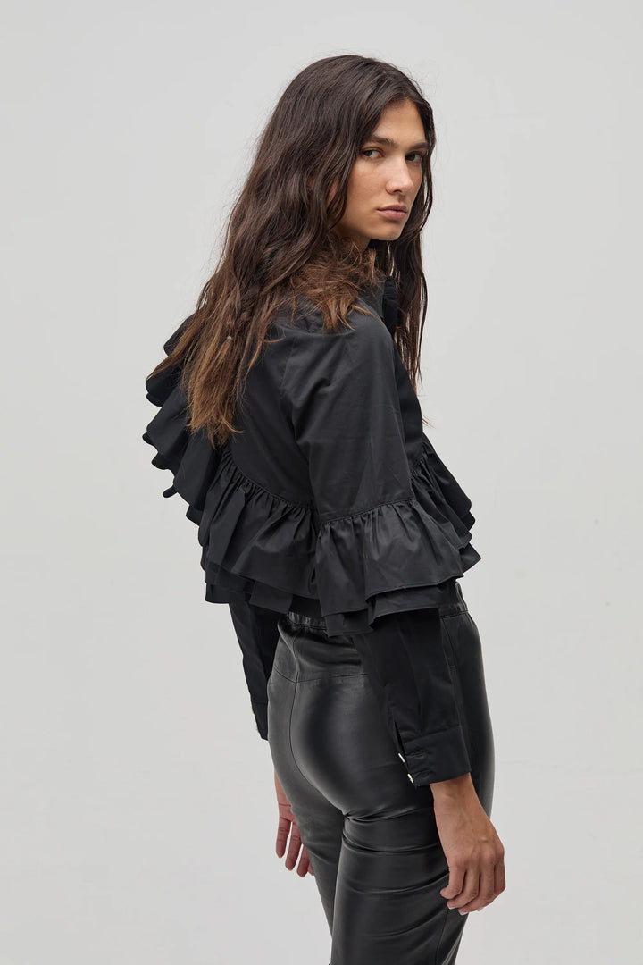 Mambo Poplin Shirt | Black