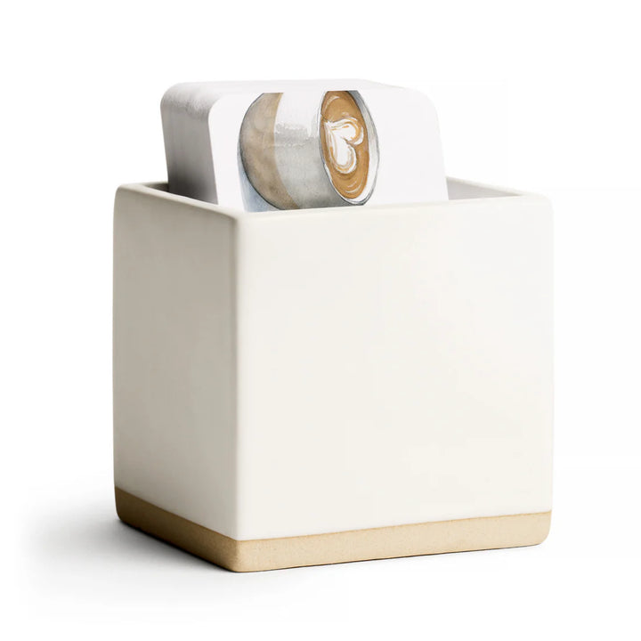 Little Notes Ceramic Holder | White