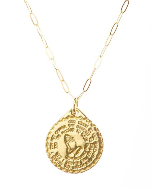 Lord's Prayer Medallion Necklace