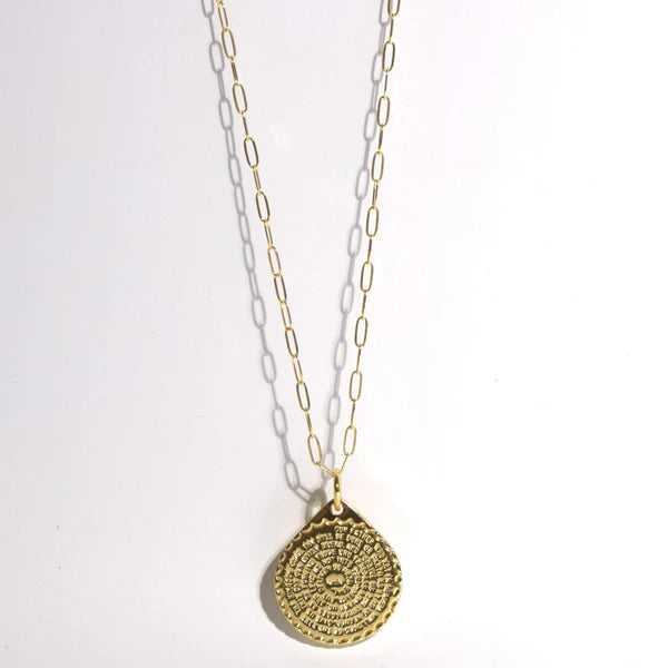 Lord's Prayer Medallion Necklace