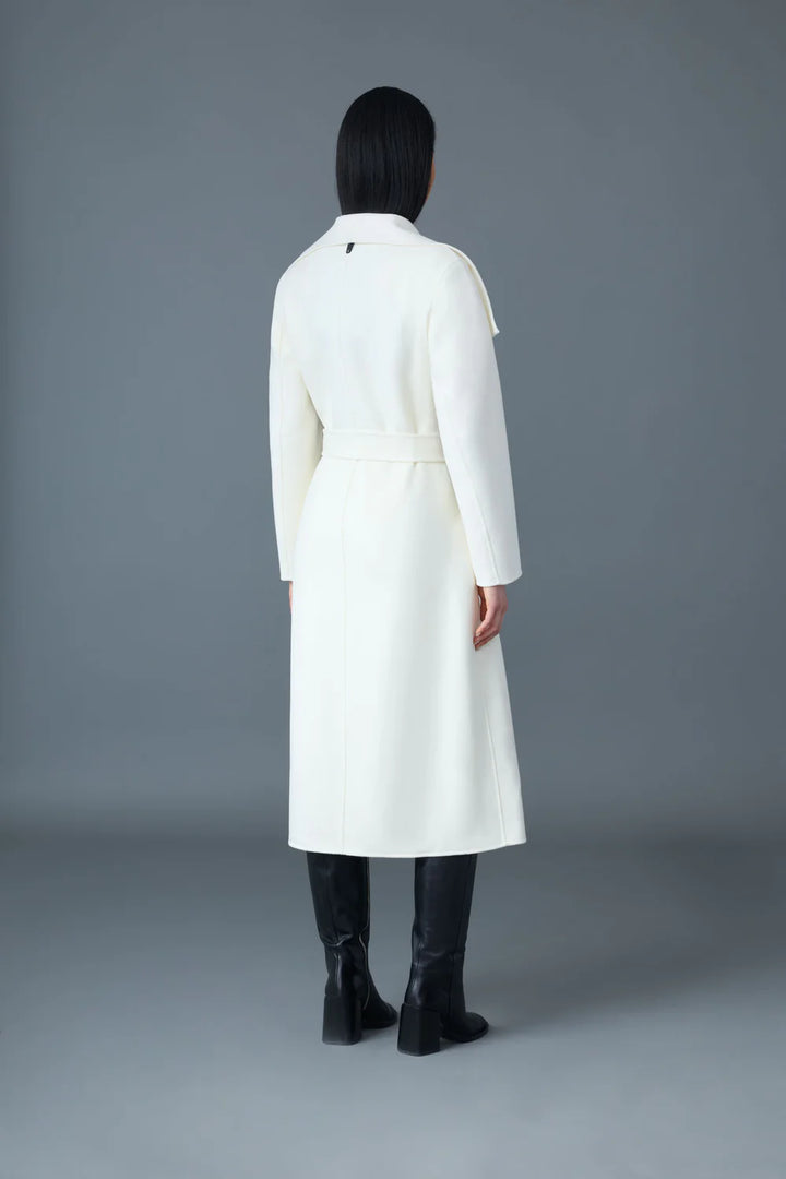 MAI-CN Wool Wrap Coat | Cream