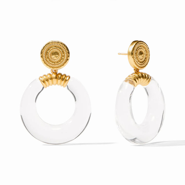 Julie Vos Madison Statement Earring | Clear