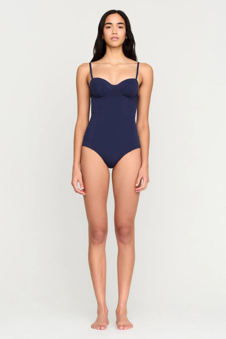 Marie Oliver Marceline One Piece Swimsuit | Naval