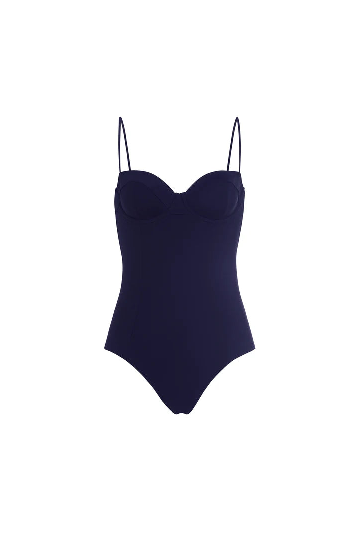 Marie Oliver Marceline One Piece Swimsuit | Naval