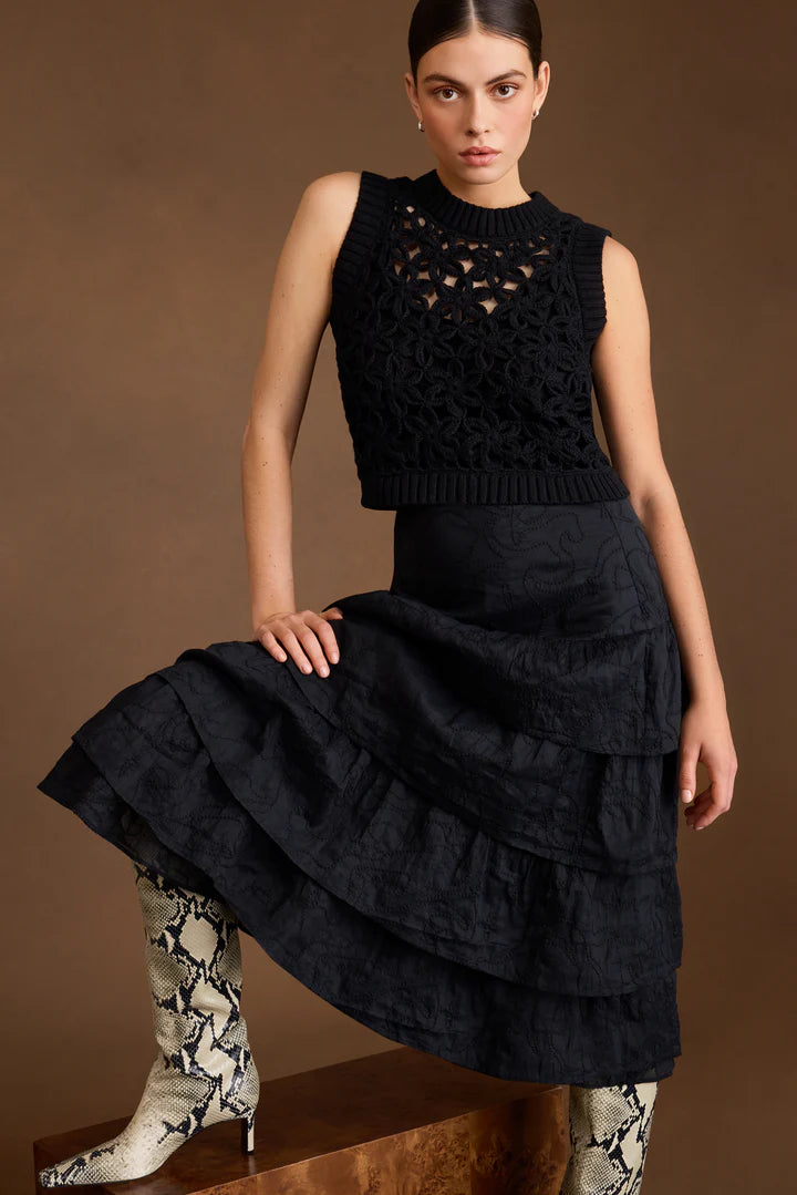 Thea Shell Top | Black