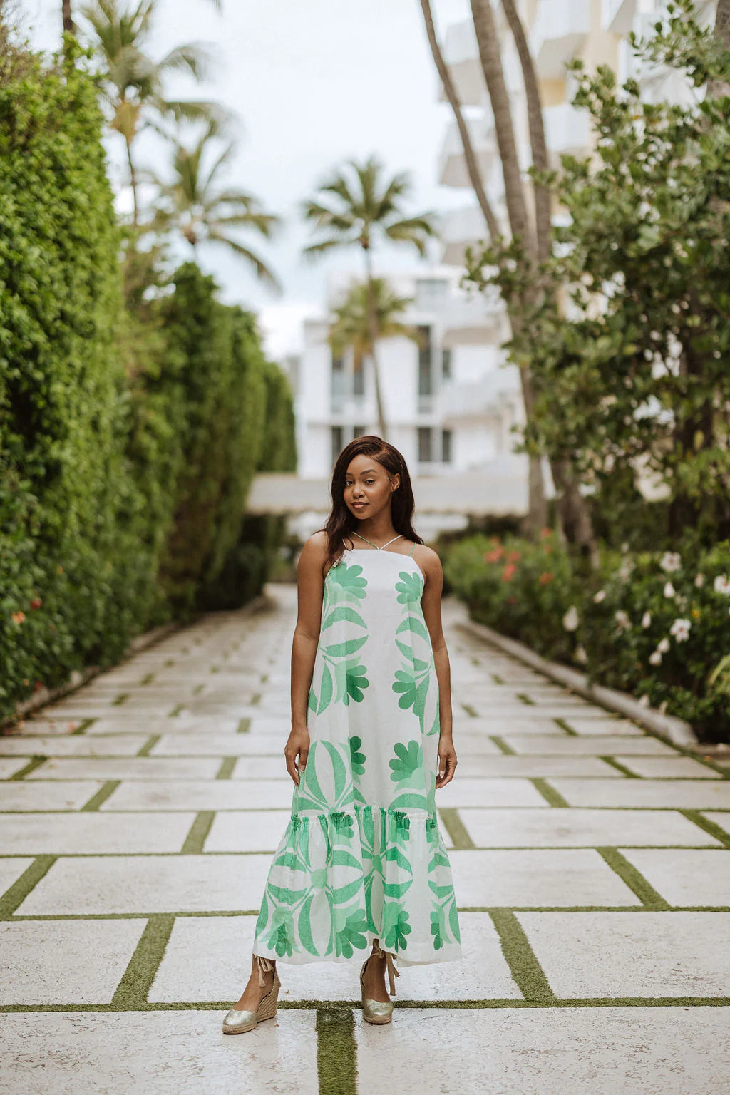WKND Morgan Dress | Green Floral