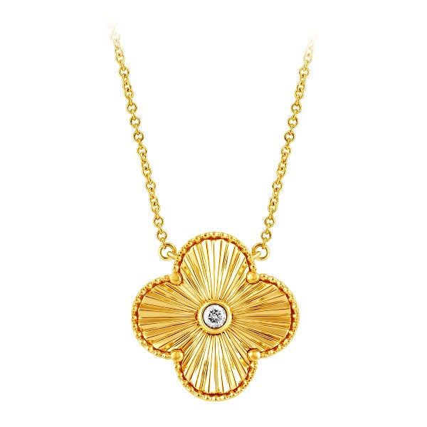 Diamond Clover Necklace