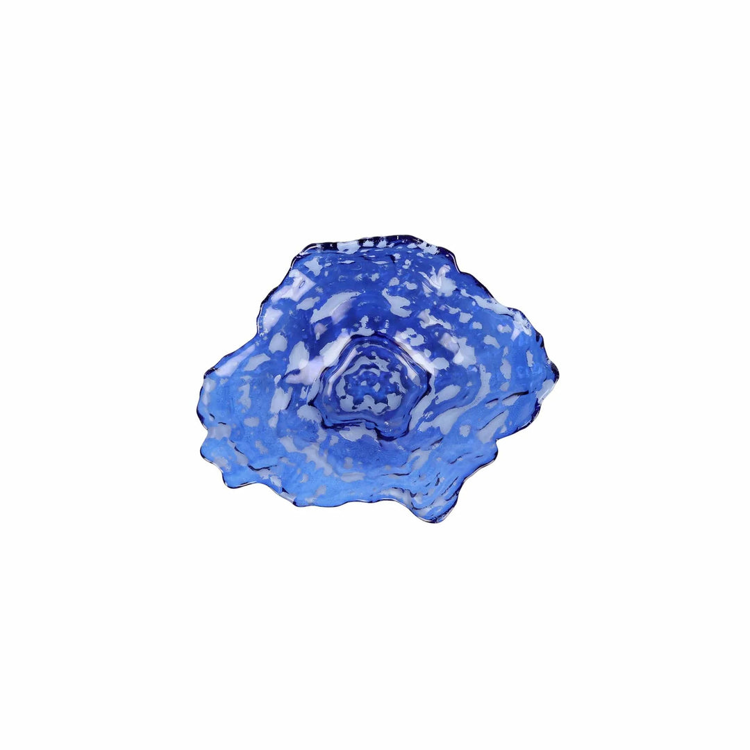 Ostrica Glass Small Plate | Blue