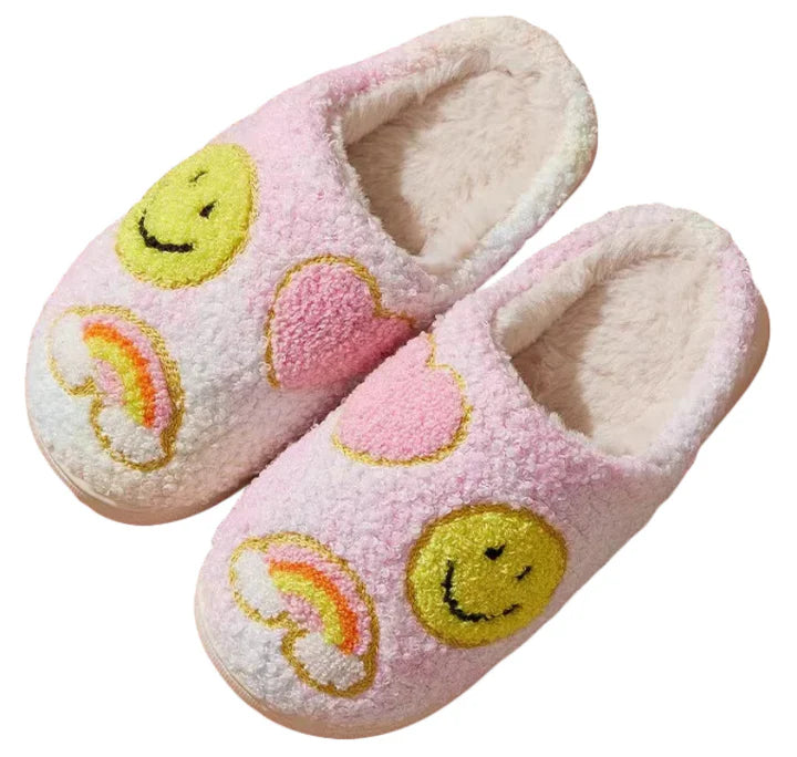 Little Kids Pastel Rainbow Slippers