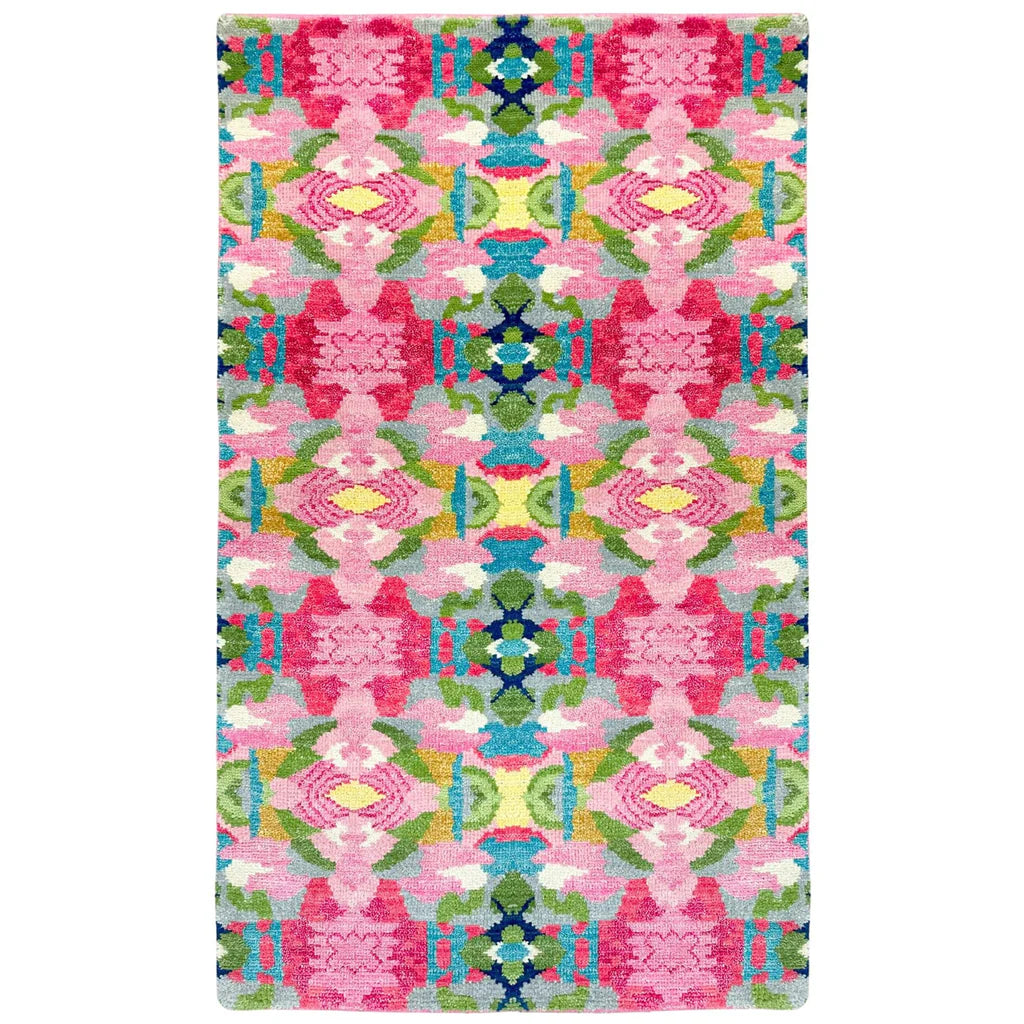 Pink Paradise Hand Knotted Wool Rug