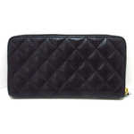 Chanel Matelasse Black Caviar Long Wallet