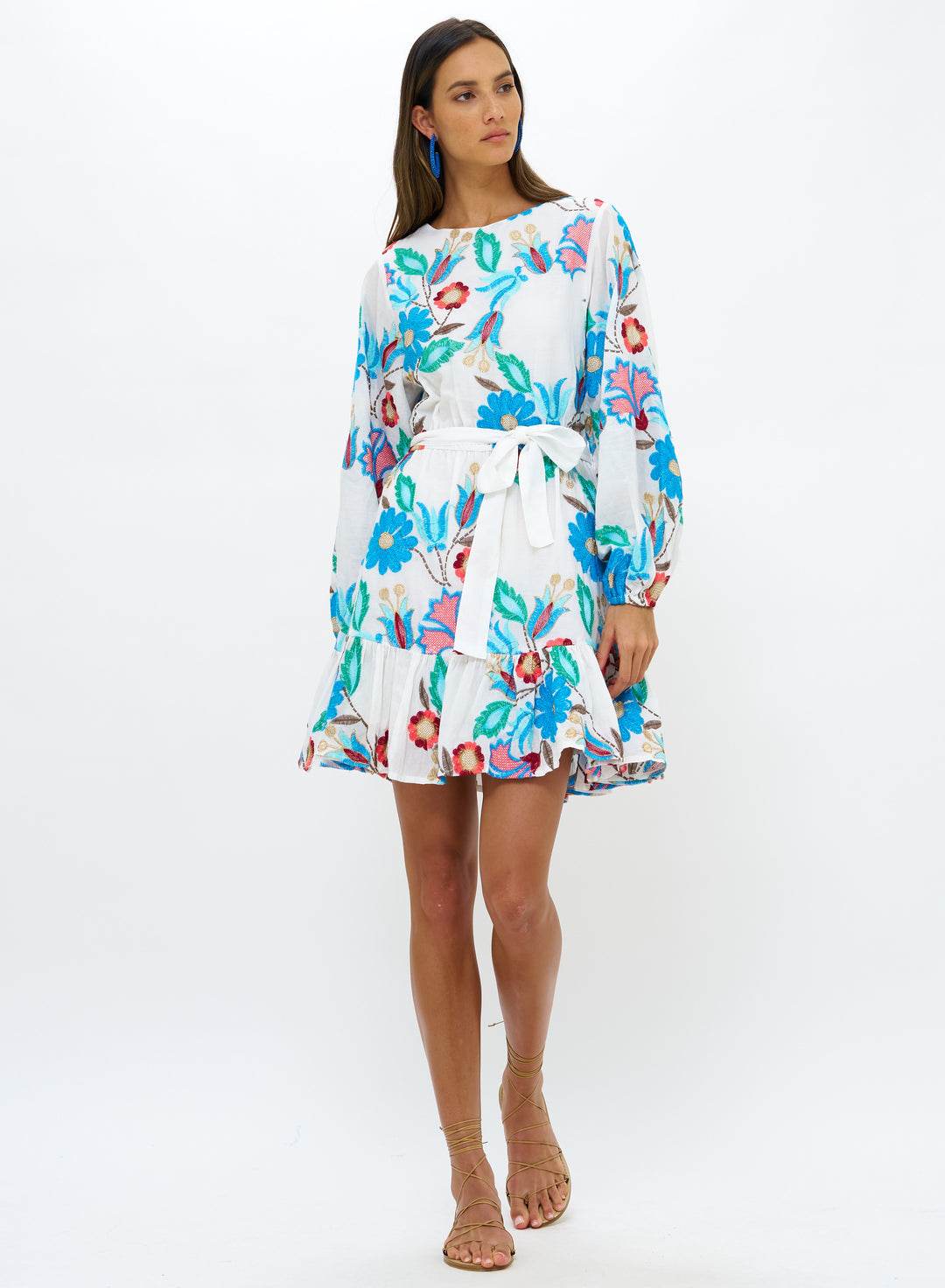 Oliphant Long Sleeve Flirty Short Dress | Monet