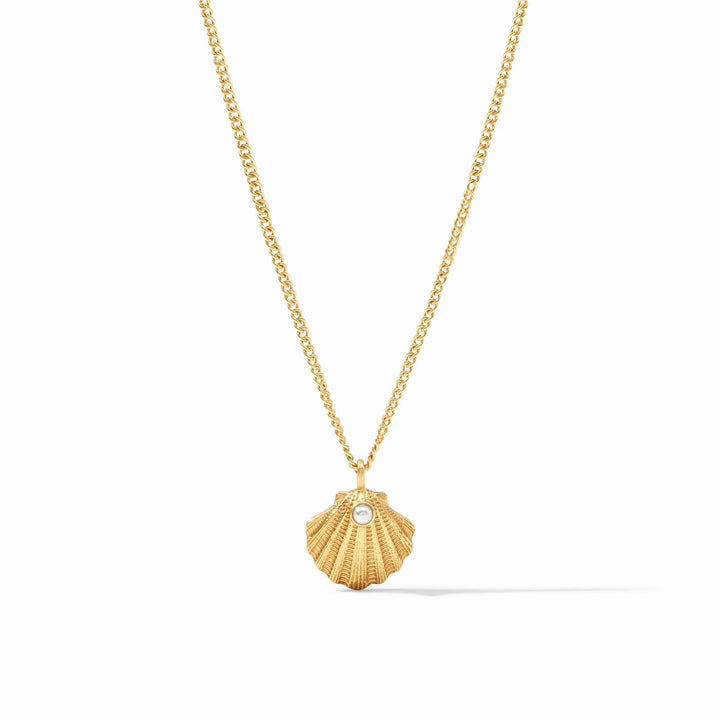 Julie Vos Sanibel Shell Delicate Necklace | Pearl