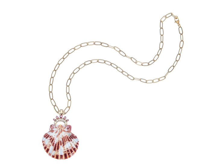 Inspiration Queen of the Sea Pendant - 18" Drawn Link Chain