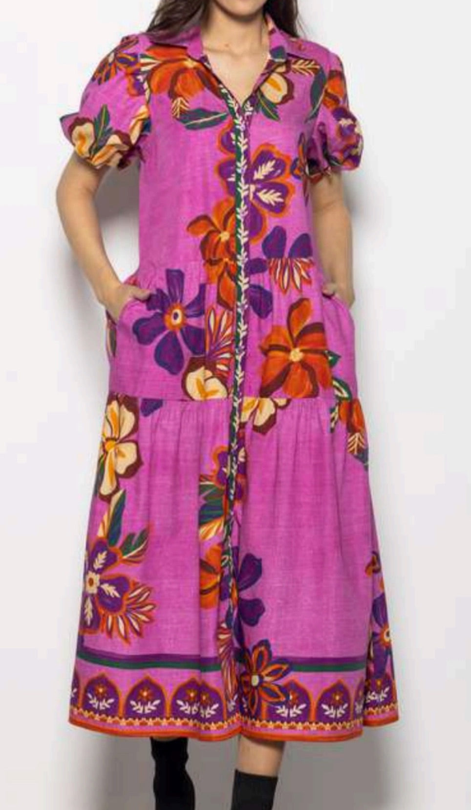 Della Dress | Mauve Blossoms