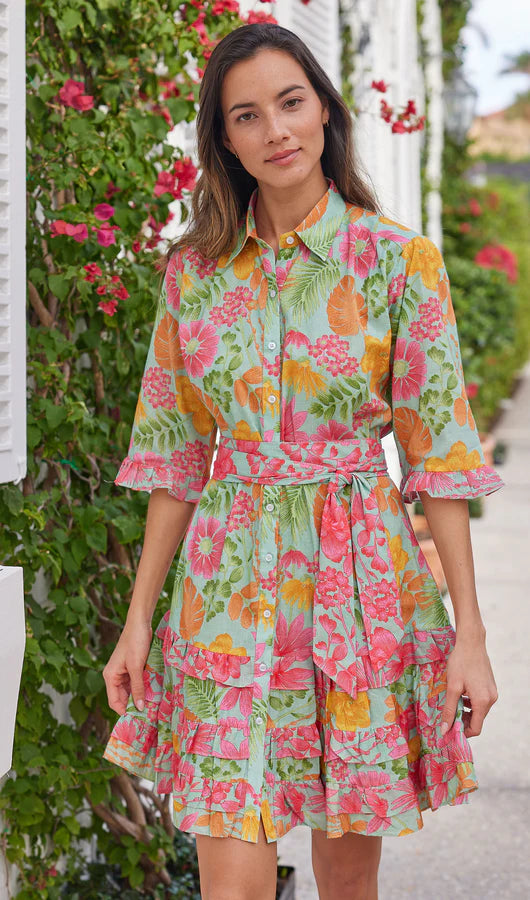 Lauren Shirt Dress | Green