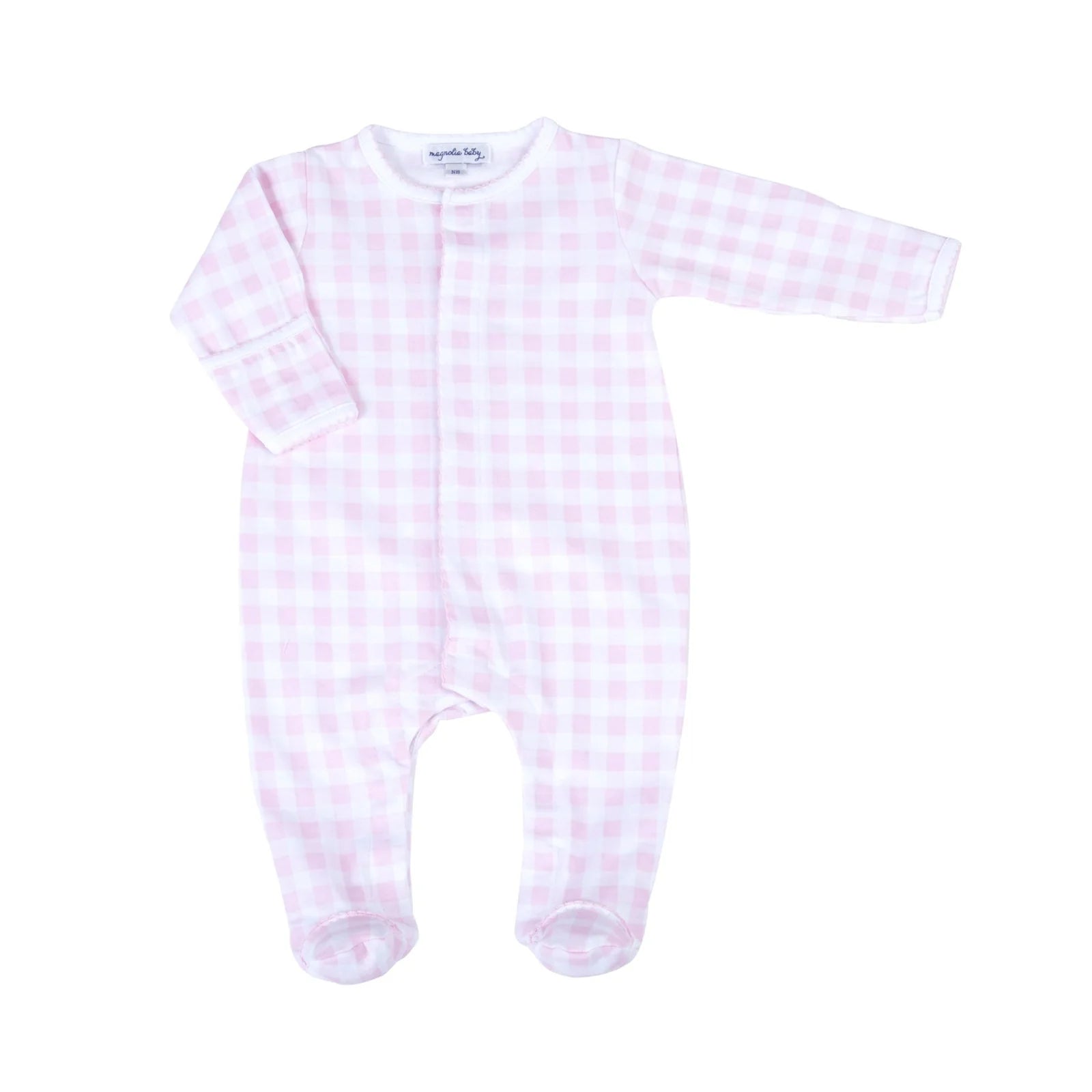 Mini Checks Collared Girl Footie main image 0