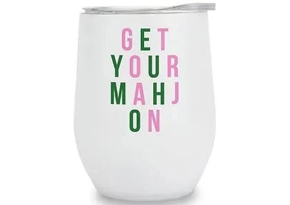Insulated Wine Cup | Get Your Mahj On