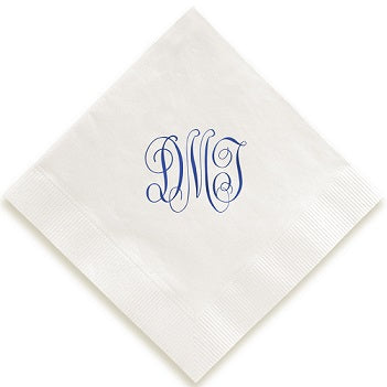 Classic Monogram Cocktail Napkins